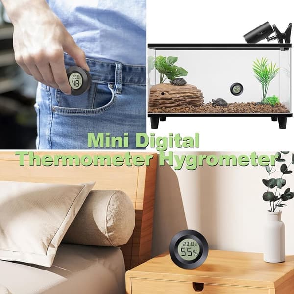 Hygrometer - Termometer - Mini LCD Hygrometer - 6 st