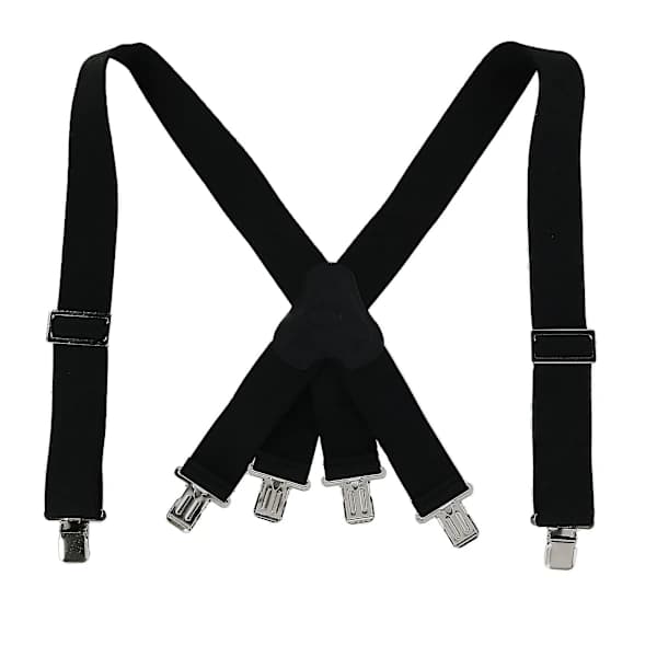 CTM Elastiske seler med klipsfeste 2 tommer Brannmann (Herre) [] Svart one size