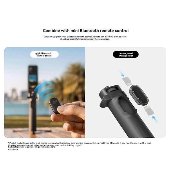 Til Insta360 X4 Lommeformat Sammenklappelig Selfiestang Forbedret Fotografering A