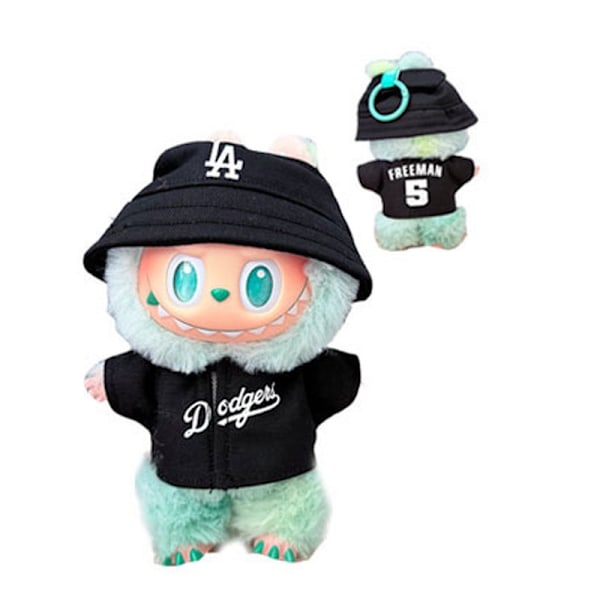[HH] Labubu Dodgers Team Tøj LA Jersey Labubu V3 Tøj Black