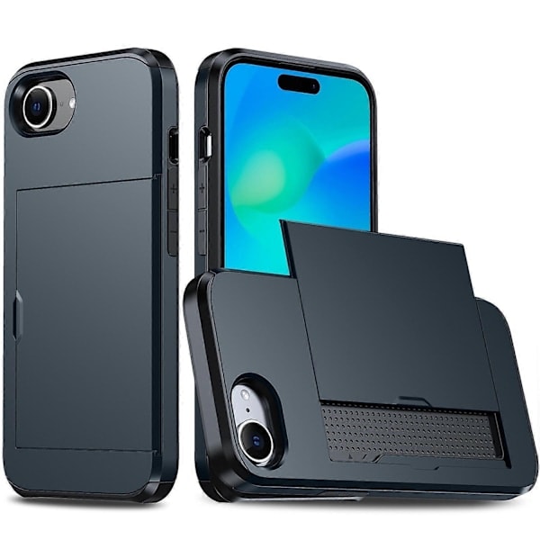 /HH/Stöttåligt Armor Skal Kompatibelt med iPhone SE 2024 - Perfekt Blå