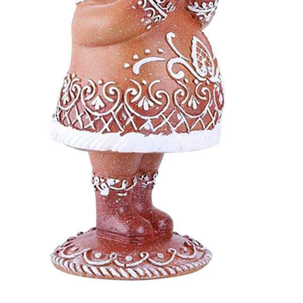 Juldekoration Resin Pepparkaksgubbe Juldekorationer Inomhus Hem Sovrum Dekoration 7,1 X 9,6 X