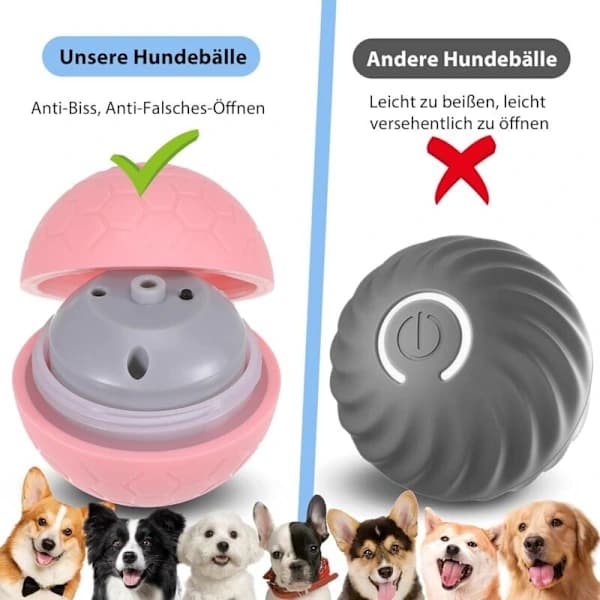 Interaktiv ball for hunder, intelligens, hundeleke