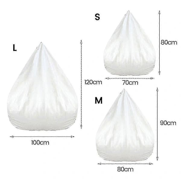 Innerfoder Vattentätt Lazy Bean Bag Sofföverdrag, Ingen Fyllning 100X120 CM