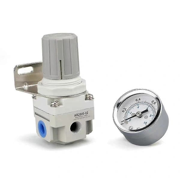 1/4 tomme NPT Lufttryksregulator, AR2000-02 Kompressor Luftregulator, Lufttørringssystem Måler Pre [] Som Vist