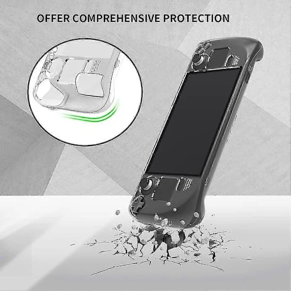 HA~Transparent Game Console Protective Case Compatible With Steam Deck, Anti-Slip Hard PC Shell, Steam Deck Gaming Accessories