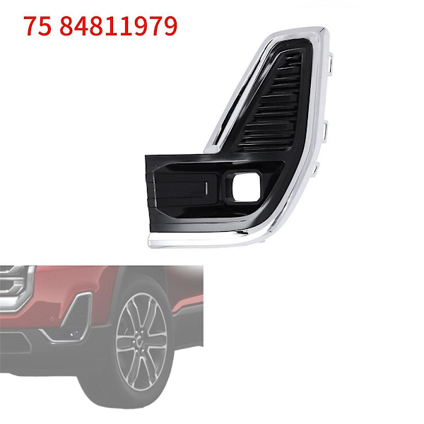 Front venstre tåge lygte krom trim cover lampe indfatning 84740047 84811979 til Acadia 2020-2022 tåge lygte F