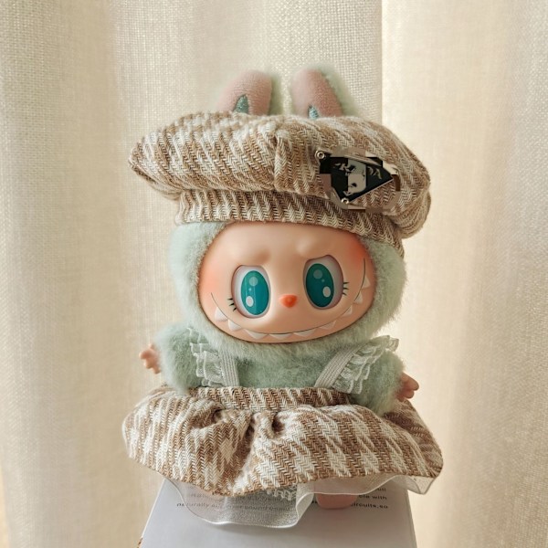 [HH]Labubu Kläder 17cm /15cm Prad Kläder Liten Doft Stil Set Labubu Outfit Mode Labubu Tillbehör 2 (excluding doll)