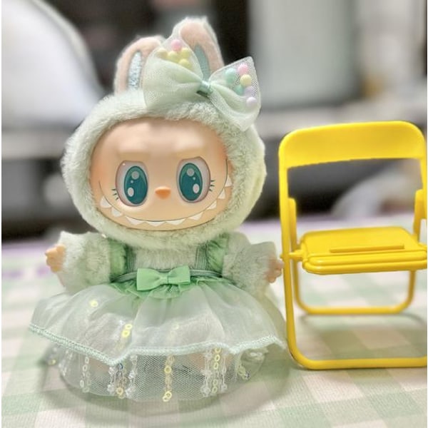 [HH] Söt Labubu Hänge Klädbyte Blind Box Dockkläder Trendiga Kläder Klä upp Dockor Spel Grossist 5cm*5cm 4