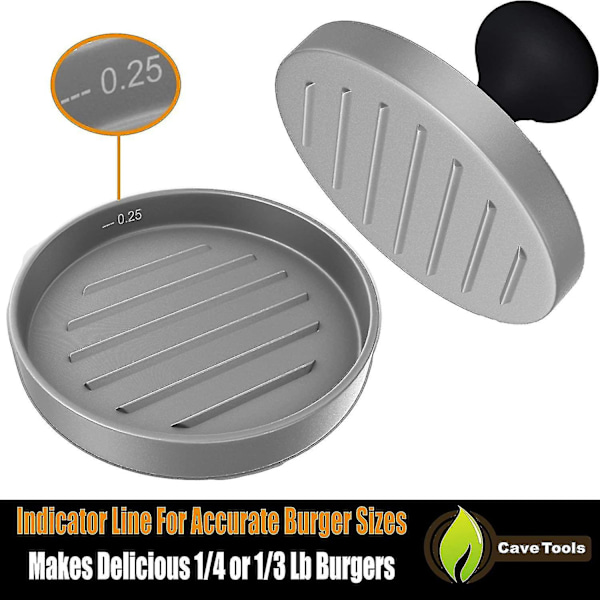 Cave Tools Burgerpresse - Perfekt formet hamburgermaskin