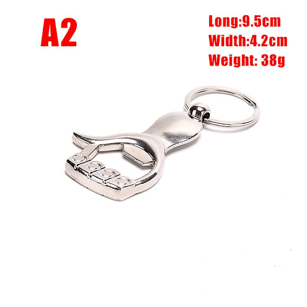 Metal Beer Keychain Bottle Opener Shark/Guitar Style Kitchen Accessories Wedding Party Favor Gifts