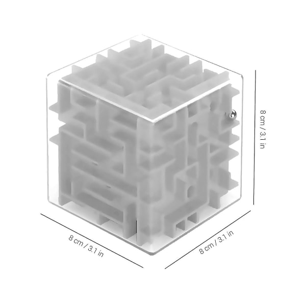 3D-sokkelokuutio labyrintti rullapallolelut lasten pulmapeli