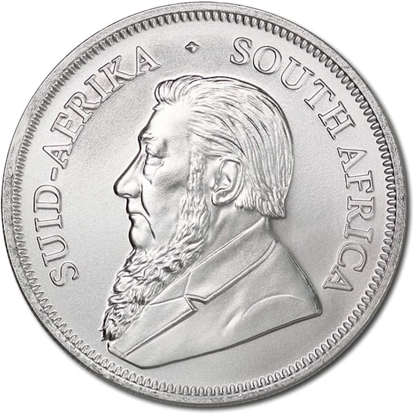 /HH/2021 1 oz Sølv Krugerrand-mønt Brillant ucirkuleret mønt Håndværk Souvenir Dekorationer ㄗSølvbelagt