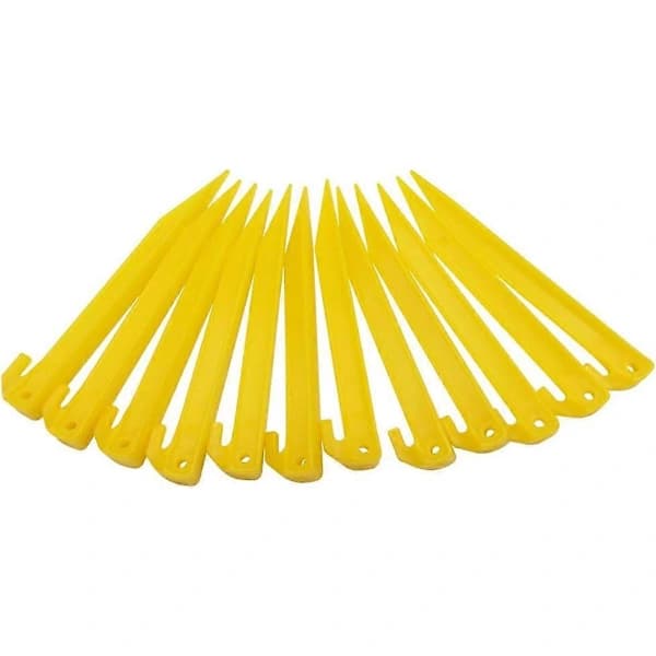 HA~24 stk Plast Teltplugger Holdbare Spiker Krok Markise Camping Caravan Plugger Tilbehør