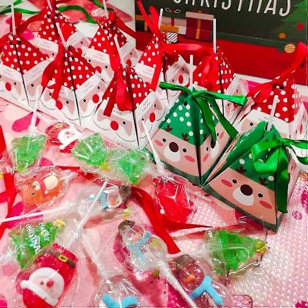 HA-30-pack julklappspåsar festlig tomte & ren design för festgåvor