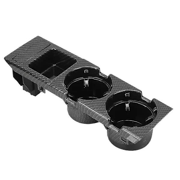 HA~Midtkonsoll Koppholder Oppbevaring for E46 3-serie 1999 til 2006 Karbonfiberstil