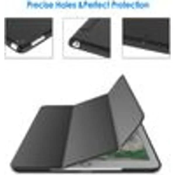 Passer Apple iPad Cover (9.7 tommer, 2018/2017 model, 6./5. generation), sort