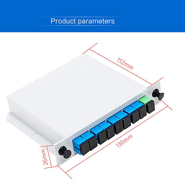 Fiberoptisk PLC-splitter 1 x 8 insticks utomhus elektrisk splitter / Lgx / kassetttyp Sc/