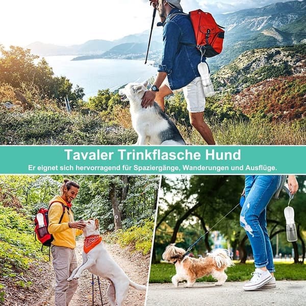 Vannflaske for hund / Hundeflaske 350ml