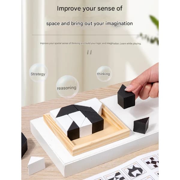 Educational Hidden Blocks Pedagogical Toys - Develop Children's Spatial Ability Interactive Game for Parents and Children Logical Thinking Gift