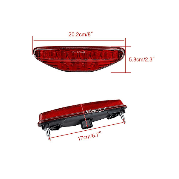 ATV-bakljus - Bakljus för Trx450r Trx450er Trx400ex 2007-2015 - 250 300 400 500 Röd baklampa 33