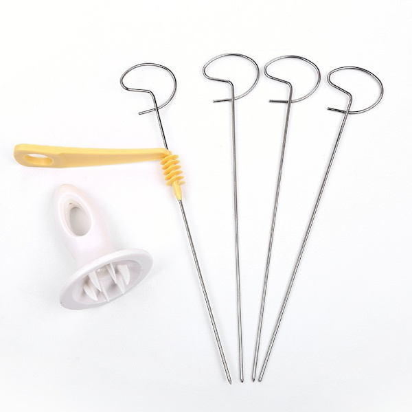 Tornado Spiral Kartoffelskærer Manuel Slicer Scope Fry Vegetable Spiralizer Chips Maker med 4 rustfrit stål Sticks Manuel Twisted