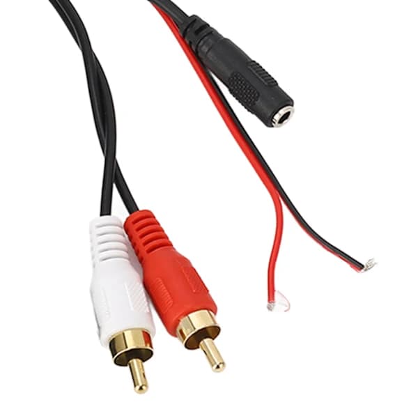 Bluetooth AUX-modul 2 RCA-kabeladapter med handsfree-mikrofon for Alpine for Pioneer