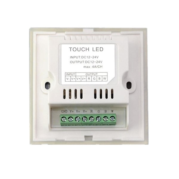 Dc12v-24v Rgb / Rgbw Controller Glaspanel Dimmer för LED-remsor Lampa Vit