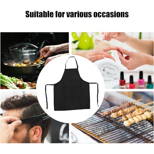 Neglekunstforkle - Vanntett unisex-forkle med justerbar hals Kosmetolog Manikyr Smockforkle