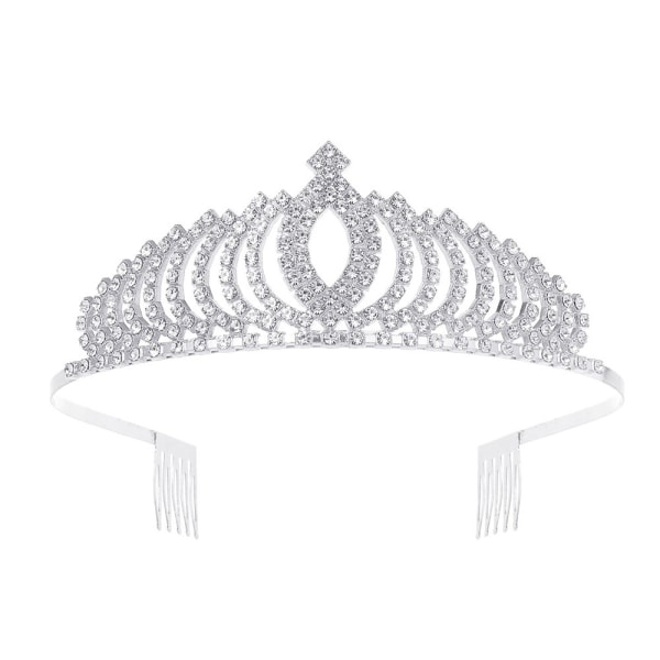 Hårband kristall Tiara krona Bröllops