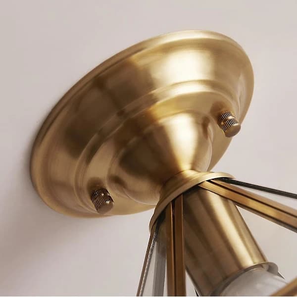 19 cm kobber loftlampe 220V E27 uden pære