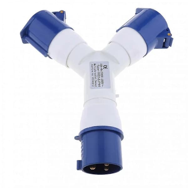 HA~220V 32A Industrielt Strømstik 3-vejs Splitter