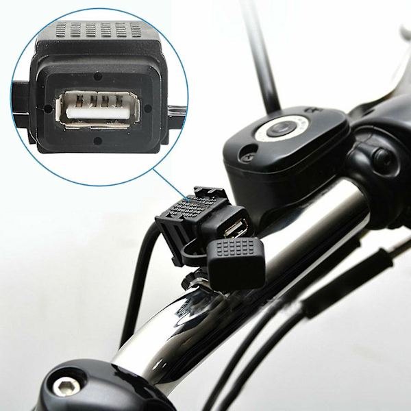 SAE till USB-adapterkabel för motorcykelladdare