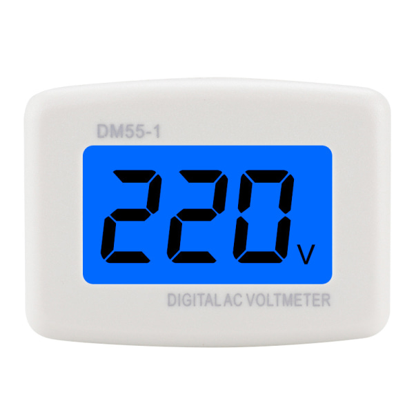 Digital Lcd Voltmeter Panel Spänningstestare Eu-kontakt