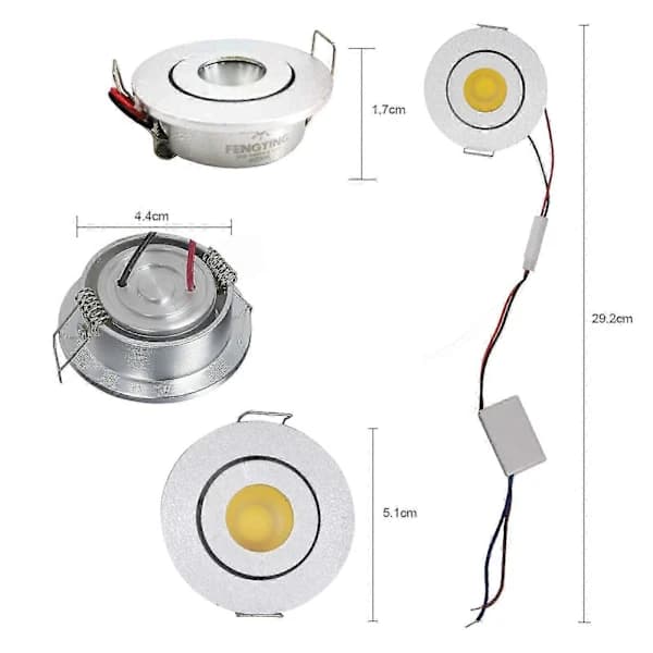 LED Mini Små Spotlights, til Cree XPE 3W Varm Hvid 3000K+Driver