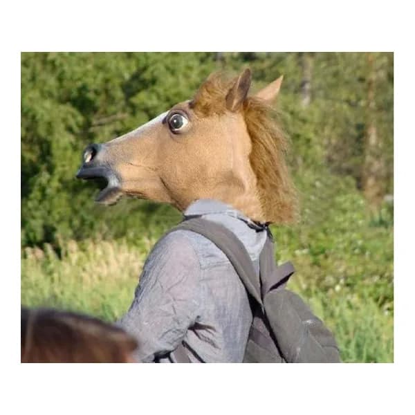 Maske hestehode hest for festkostyme latex hestehode
