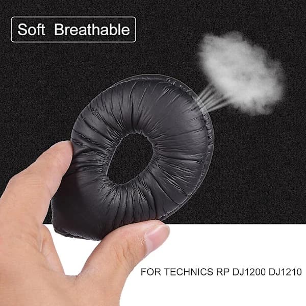 2-pack Mjuka Öronkuddar i Skum för TECHNICS RP DJ1200 DJ121 Hörlurar