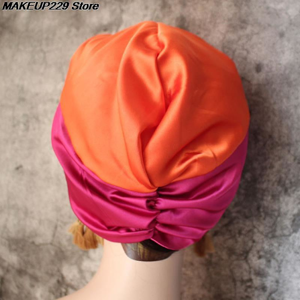 6 färger siden salong mössa kvinnor sova duschmössa bad handduk hår torkar snabbt elastisk hårvård mössa huvud wrap hatt 1pc het!