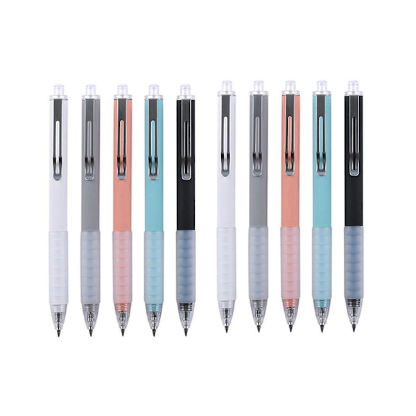 10pcs Ballpoint Pen Medium Work Pen With Super Soft Grip Ball Pen For Men Women Retractable Office