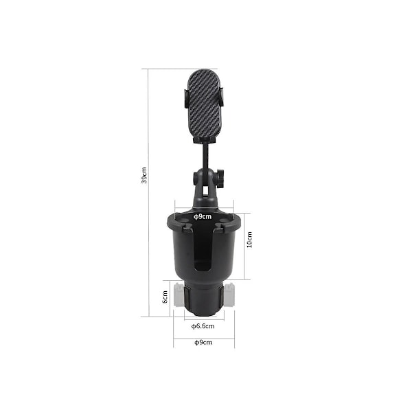 Multifunksjonell koppholder telefonholder stativ universell justerbar base for Model Y 2017-2023 tilgang