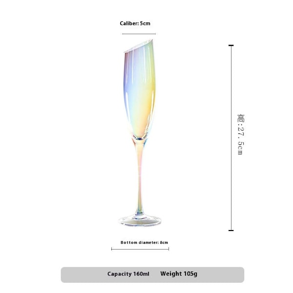 Design Vinglas Set om 4, Lång Stjälk Unik Modern Form - Ripple Drinkware, För Rött & Vitt Vin Hem Bar Fest
