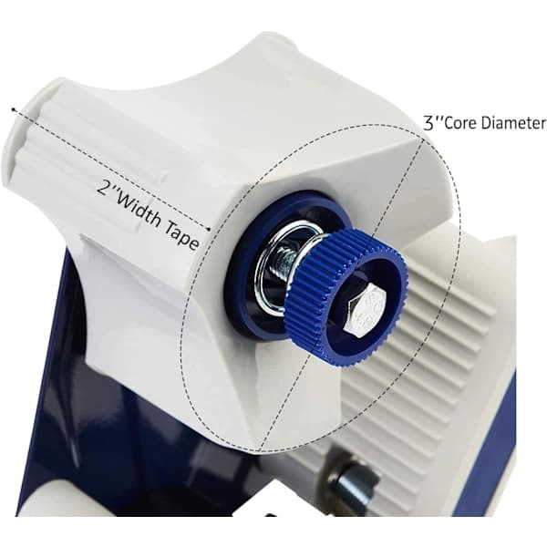 Teipdispenser for pakketeip, 4,45 cm bred teip, 7,62 cm innerpapprør