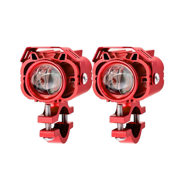 60w motorsykkel LED kjørelys tåkelys spotlys hvitt+gult frontlykter for motorsykkel Suv B