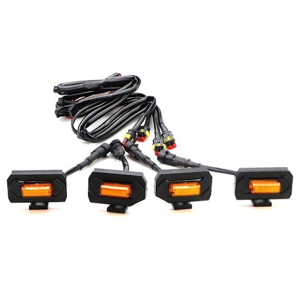 1set Led Front Grill Lights For Off Road Sport 2020 2021 External Grill Lamp Yellow Light