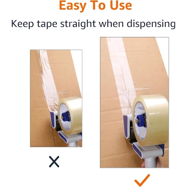 Tejpdispenser för packtejp, 4,45 cm bred tejp, 7,62 cm kärna