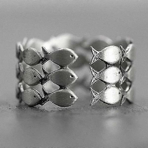 HA~Til Min Datter Svøm Mot Strømmen Ring Justerbar Fingerring For Kvinner