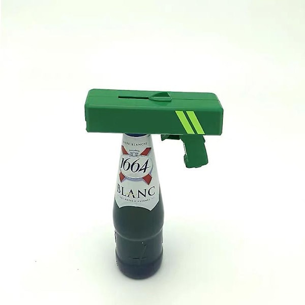 1 st Bärbar Ölflaskepistol Kreativ Flygande Launcher Flasköppnare Drycköppningsvapen Forma Flasklock Skytt Barverktyg