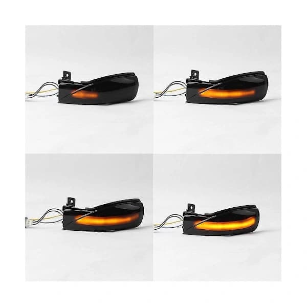 Bil LED Dynamisk Sidespeil Blinklys Indikatorlampe for 3 2008-2014 for 6 2007-2015 Røkfarget