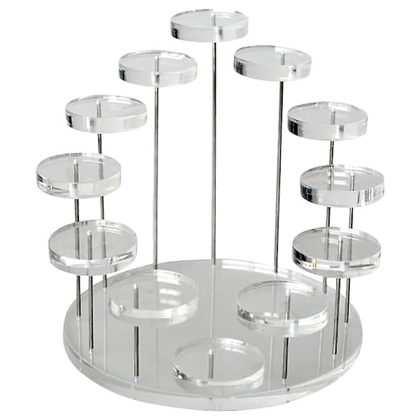 Mode-Multilags Acryl Ring Display Stativ Øreringe Holder Vedhæng Ædelsten Showcase Smykker Disp