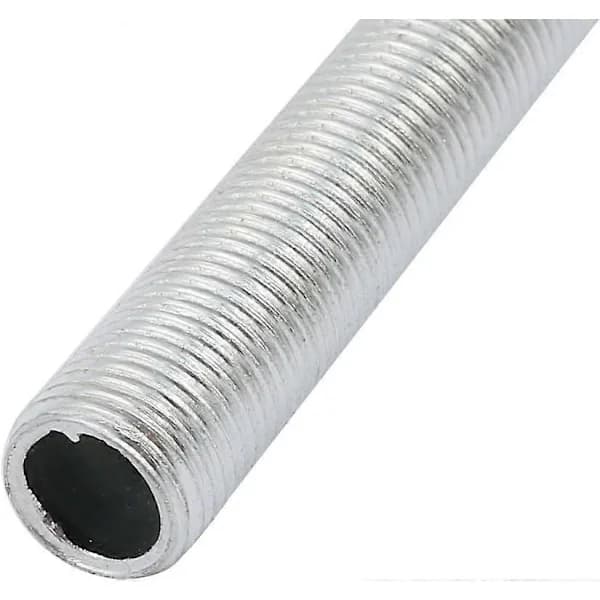 Lamperørsnippel, M10-gevind 255 mm Længde Hul Lamper Reparationsdel Hardware til